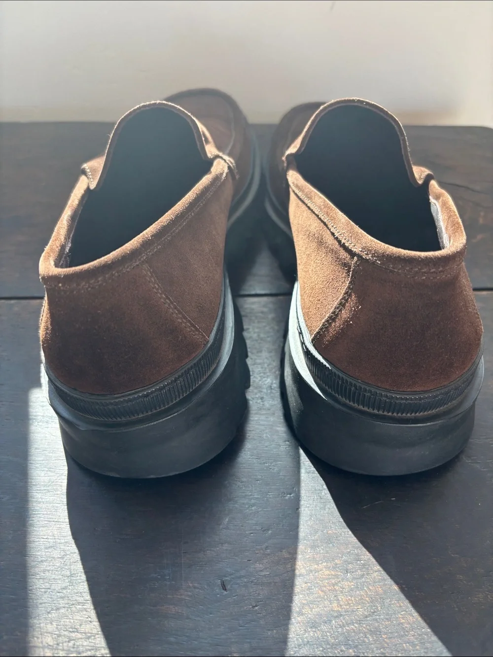 To Boot Brown Suede Moc Toe Slip-On Loafers